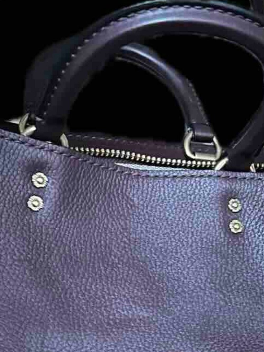 COACH Rogue 30/31 1941 Oxblood Brass Border Rivets TeaRose Leather bag RARE - Picture 12 of 15